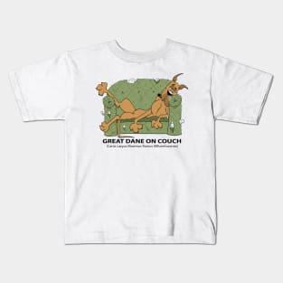 Great Dane On Couch Kids T-Shirt